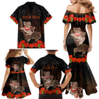 Koala and Kiwi Bird ANZAC Day Custom Family Matching Mermaid Dress and Hawaiian Shirt Soldier Style