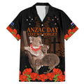 Koala and Kiwi Bird ANZAC Day Custom Family Matching Mermaid Dress and Hawaiian Shirt Soldier Style