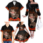 Koala and Kiwi Bird ANZAC Day Custom Family Matching Off Shoulder Long Sleeve Dress and Hawaiian Shirt Soldier Style