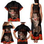 Koala and Kiwi Bird ANZAC Day Custom Family Matching Tank Maxi Dress and Hawaiian Shirt Soldier Style