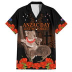 Koala and Kiwi Bird ANZAC Day Custom Family Matching Tank Maxi Dress and Hawaiian Shirt Soldier Style