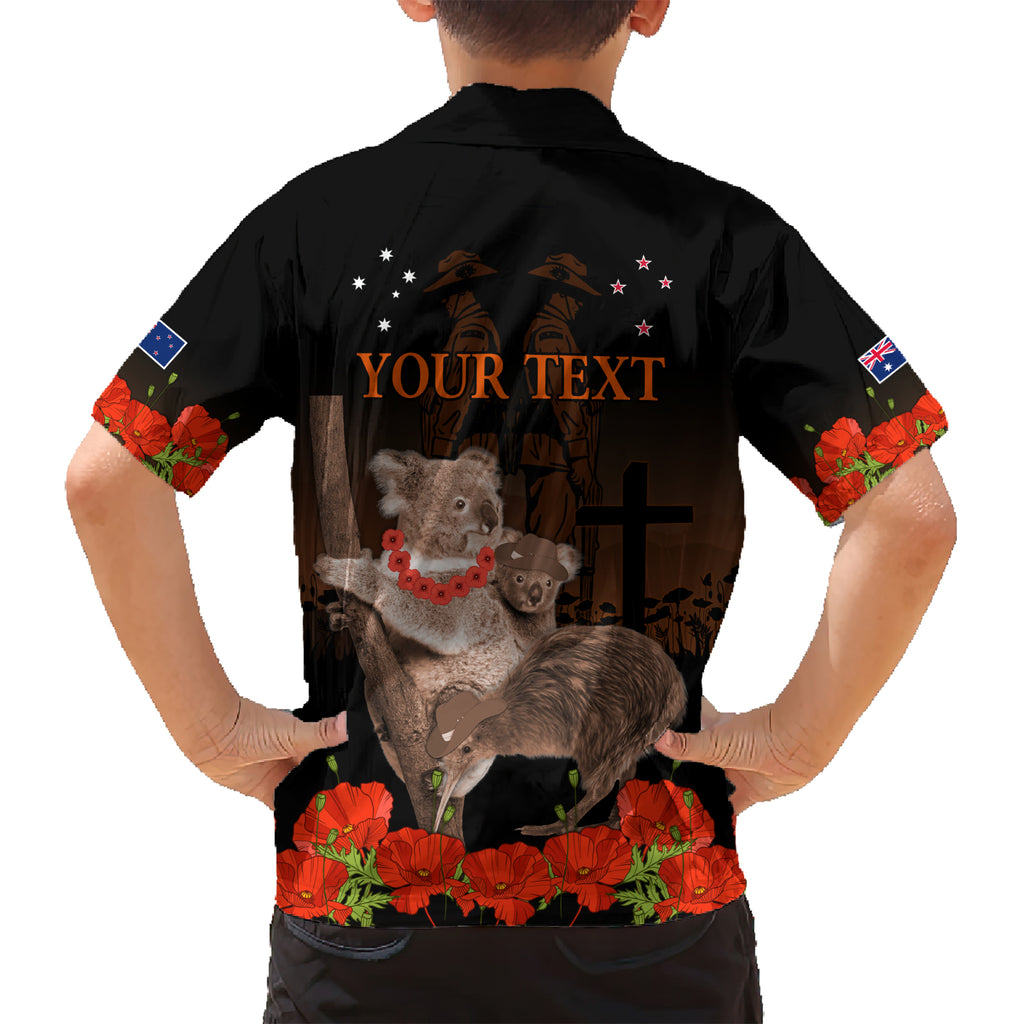 Koala and Kiwi Bird ANZAC Day Custom Hawaiian Shirt Soldier Style