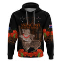 Koala and Kiwi Bird ANZAC Day Custom Hoodie Soldier Style