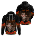 Koala and Kiwi Bird ANZAC Day Custom Hoodie Soldier Style