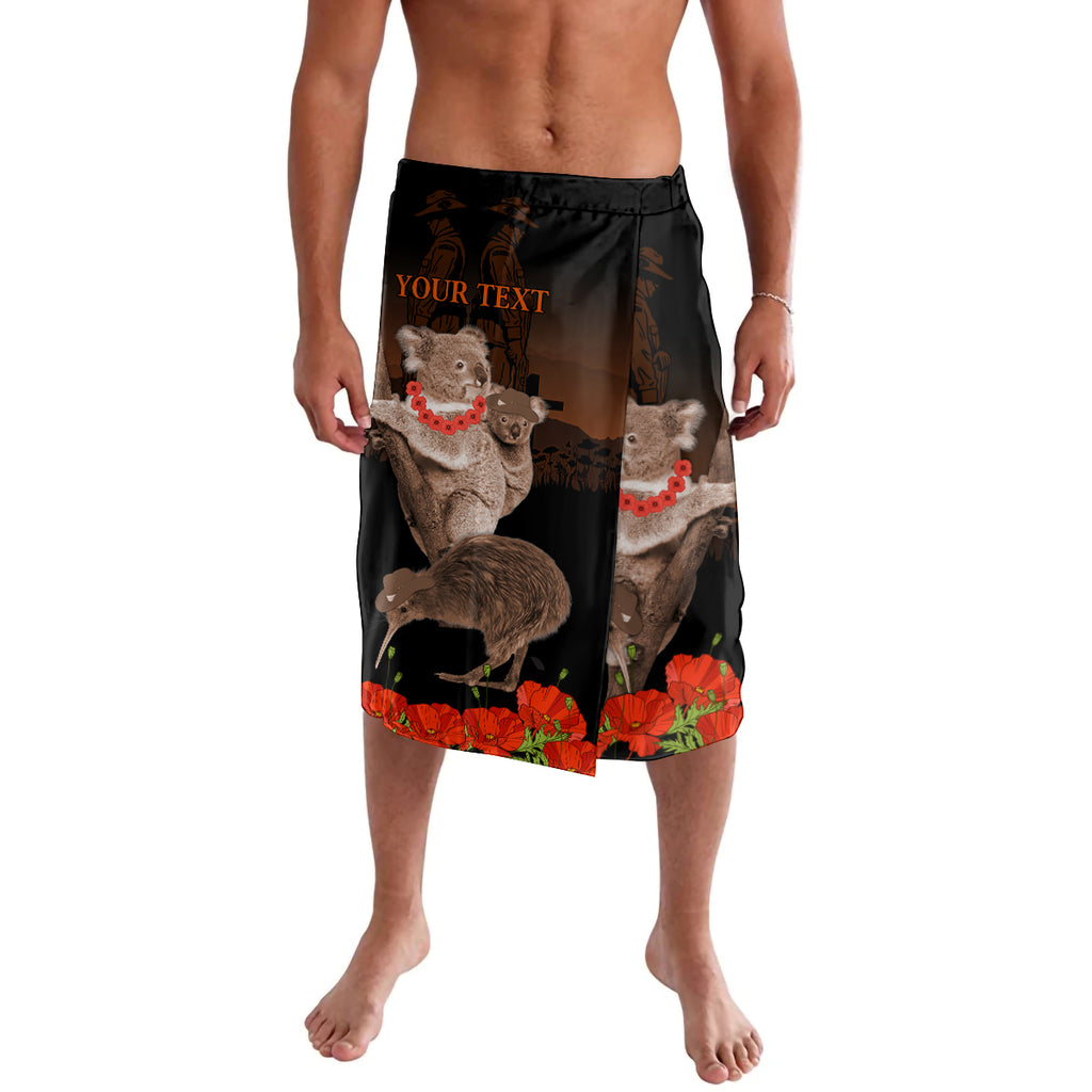 Koala and Kiwi Bird ANZAC Day Custom Lavalava Soldier Style
