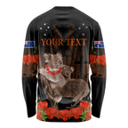 Koala and Kiwi Bird ANZAC Day Custom Long Sleeve Shirt Soldier Style