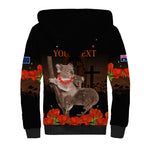 Koala and Kiwi Bird ANZAC Day Custom Sherpa Hoodie Soldier Style