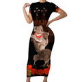 Koala and Kiwi Bird ANZAC Day Custom Short Sleeve Bodycon Dress Soldier Style