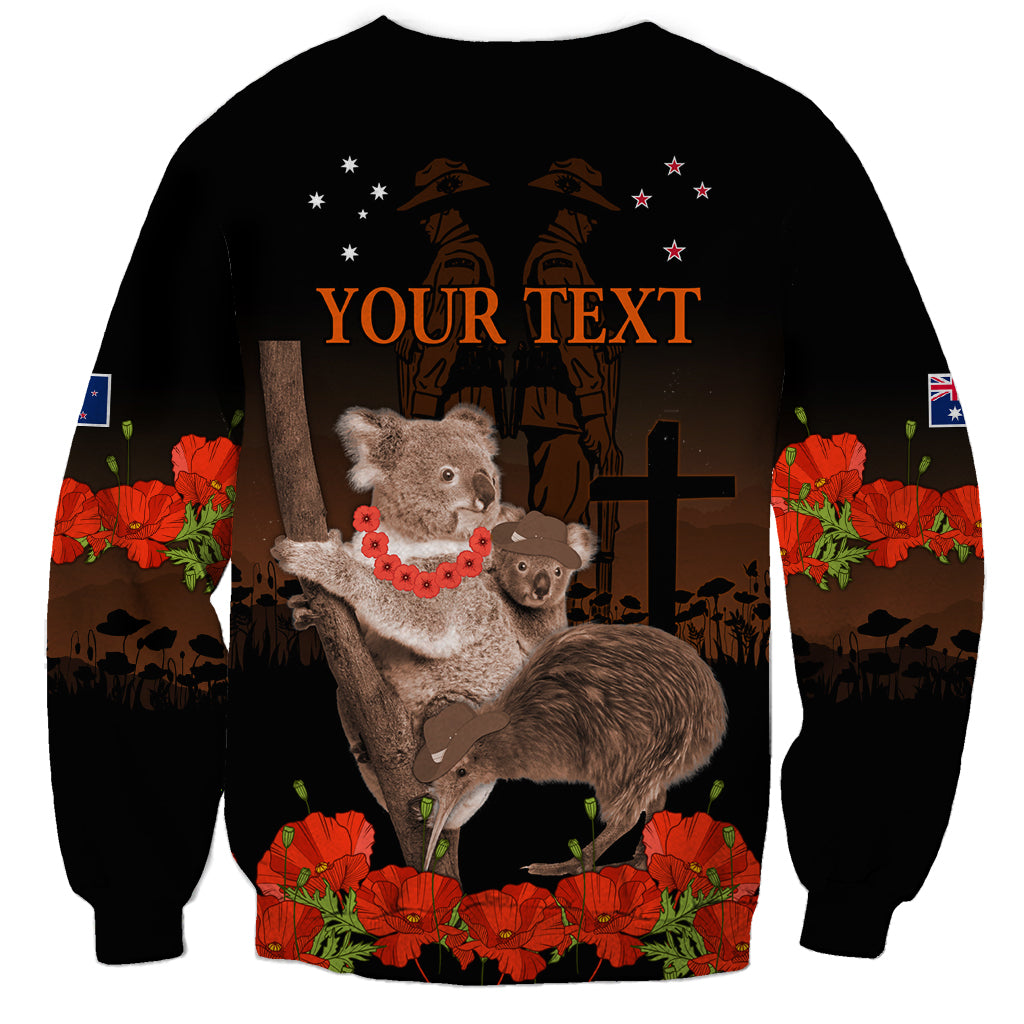 Koala and Kiwi Bird ANZAC Day Custom Sweatshirt Soldier Style