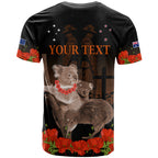Koala and Kiwi Bird ANZAC Day Custom T Shirt Soldier Style
