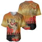 Australia Koala Soldier Style Baseball Jersey Last Post Lest We Forget