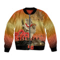 Australia Koala Soldier Style Bomber Jacket Last Post Lest We Forget