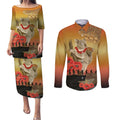 Australia Koala Soldier Style Couples Matching Puletasi and Long Sleeve Button Shirt Last Post Lest We Forget