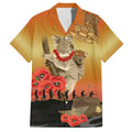 Australia Koala Soldier Style Family Matching Puletasi and Hawaiian Shirt Last Post Lest We Forget