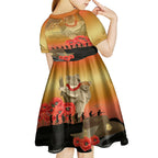 Australia Koala Soldier Style Kid Short Sleeve Dress Last Post Lest We Forget