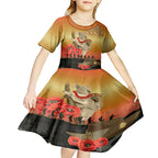 Australia Koala Soldier Style Kid Short Sleeve Dress Last Post Lest We Forget