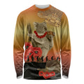 Australia Koala Soldier Style Long Sleeve Shirt Last Post Lest We Forget
