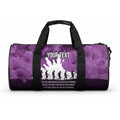 Anzac Day Gallipoli Personalised Duffle Bag Purple Poppy Flowers