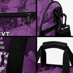 Anzac Day Gallipoli Personalised Duffle Bag Purple Poppy Flowers
