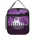 Anzac Day Gallipoli Personalised Lunch Bag Purple Poppy Flowers