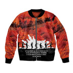 Anzac Day Gallipoli Personalised Bomber Jacket Red Poppy Flowers