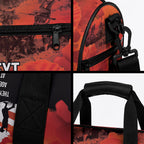 Anzac Day Gallipoli Personalised Duffle Bag Red Poppy Flowers