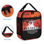 Anzac Day Gallipoli Personalised Lunch Bag Red Poppy Flowers