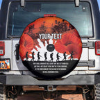 Anzac Day Gallipoli Personalised Spare Tire Cover Red Poppy Flowers
