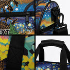 Kiwi-Kookaburra Bird ANZAC Personalised Duffle Bag Aussie Golden Wattle Poppy Flowers