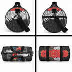 Kiwi-Tui Bird Soldier ANZAC Day Personalised Duffle Bag Maori Silver Fern Motif
