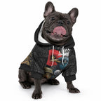Kiwi-Tui Bird Soldier ANZAC Day Personalised Pet Hoodie Maori Silver Fern Motif