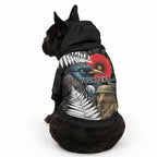 Kiwi-Tui Bird Soldier ANZAC Day Personalised Pet Hoodie Maori Silver Fern Motif