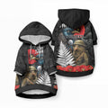 Kiwi-Tui Bird Soldier ANZAC Day Personalised Pet Hoodie Maori Silver Fern Motif