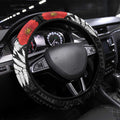 Kiwi-Tui Bird Soldier ANZAC Day Steering Wheel Cover Maori Silver Fern Motif
