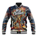 Personalised Kangaroo Chef Christmas in July Baseball Jacket
