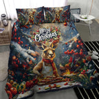 Kangaroo Chef Christmas in July Bedding Set
