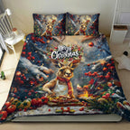 Kangaroo Chef Christmas in July Bedding Set