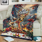 Kangaroo Chef Christmas in July Blanket