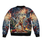 Personalised Kangaroo Chef Christmas in July Bomber Jacket