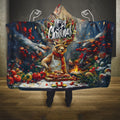 Kangaroo Chef Christmas in July Hooded Blanket