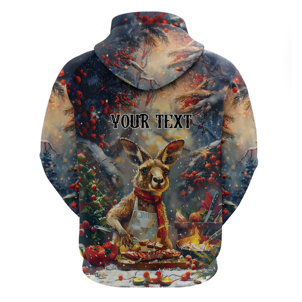 Personalised Kangaroo Chef Christmas in July Hoodie