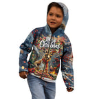 Personalised Kangaroo Chef Christmas in July Kid Hoodie