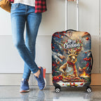 Kangaroo Chef Christmas in July Luggage Cover