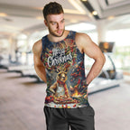 Personalised Kangaroo Chef Christmas in July Men Tank Top