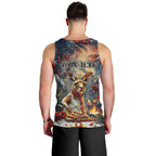Personalised Kangaroo Chef Christmas in July Men Tank Top