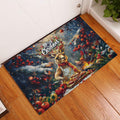 Kangaroo Chef Christmas in July Rubber Doormat