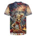 Personalised Kangaroo Chef Christmas in July Rugby Jersey