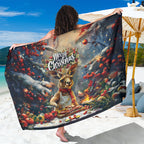 Kangaroo Chef Christmas in July Sarong