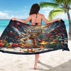 Kangaroo Chef Christmas in July Sarong