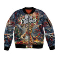 Personalised Kangaroo Chef Christmas in July Sleeve Zip Bomber Jacket